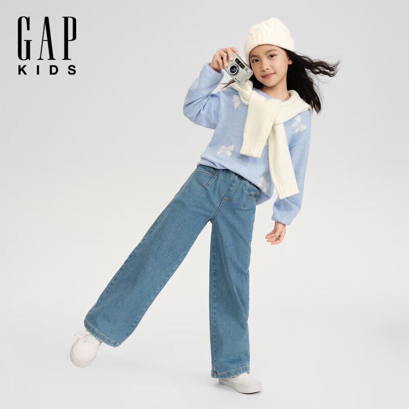 GAP Женский жаккардовый вязаный свитер с бантом L