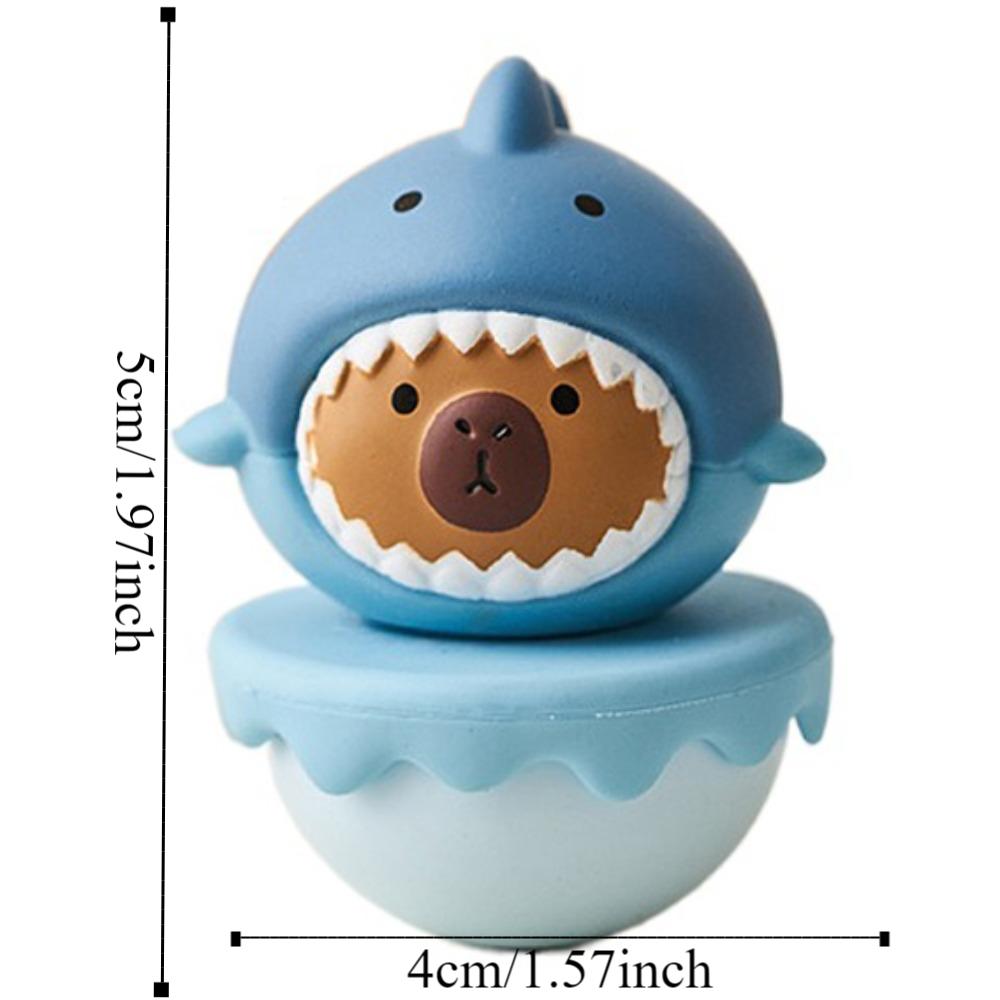 Resin Doll Capybara Tumbler Model Animals Tumbler Capybara Animals Figures  Collection Toy