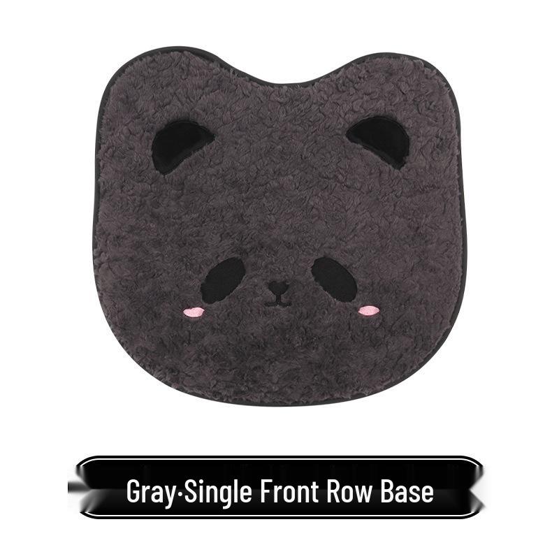 Panda Winter Plush Car Seat Cushion for Toyota bZ3, Corolla, RAV4, Rongfang, bZ5