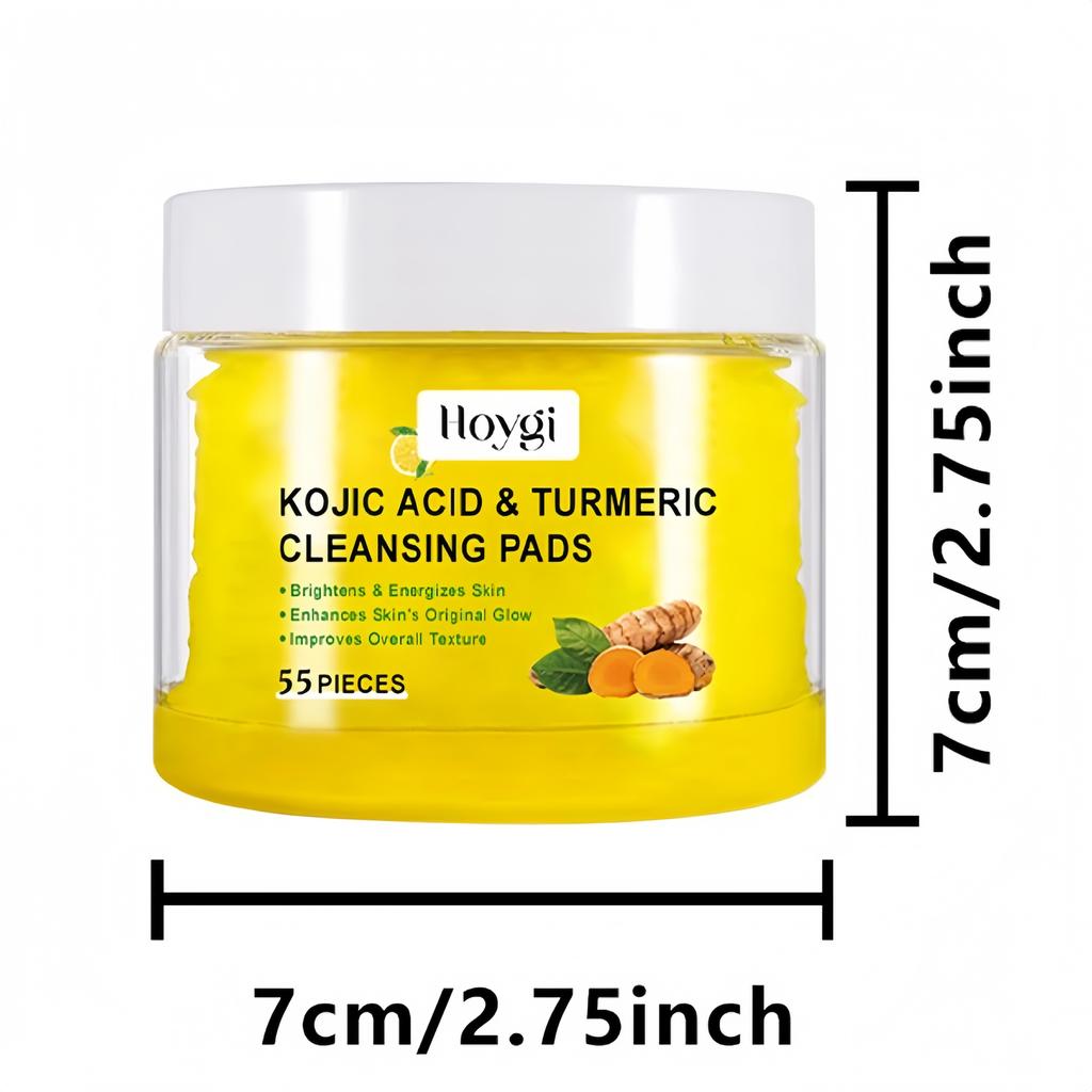 Turmeric Cleansing Exfoliation of Dead Light Beige Pad,Gentle Cleansing,Brighten Light Beige Care,Containing Turmeric,Kojic Acid and Chamomile Extract