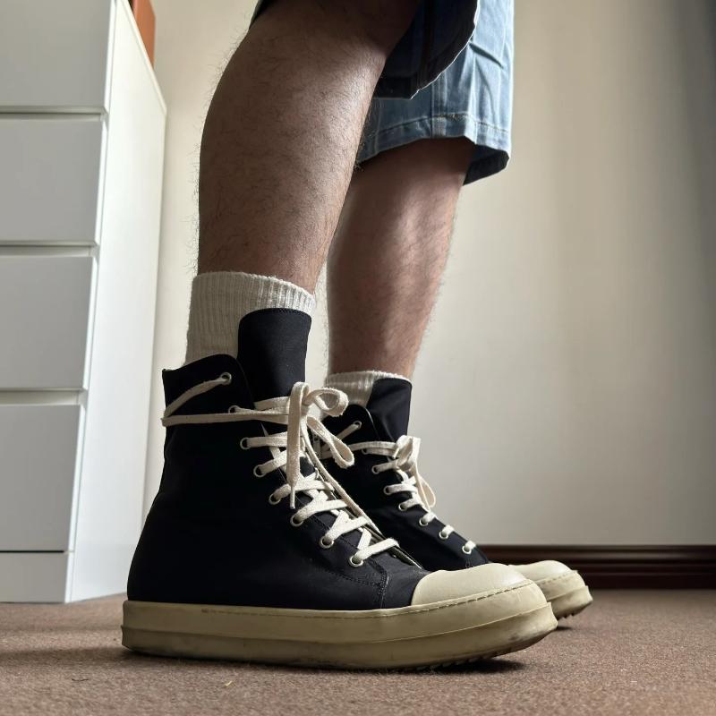 Owens Moteriški sportiniai batai Vyriški sportiniai batai Prabangūs dizainerio švaros raišteliais plokšti laisvalaikio batai Storas padas aukštas trumpas batai