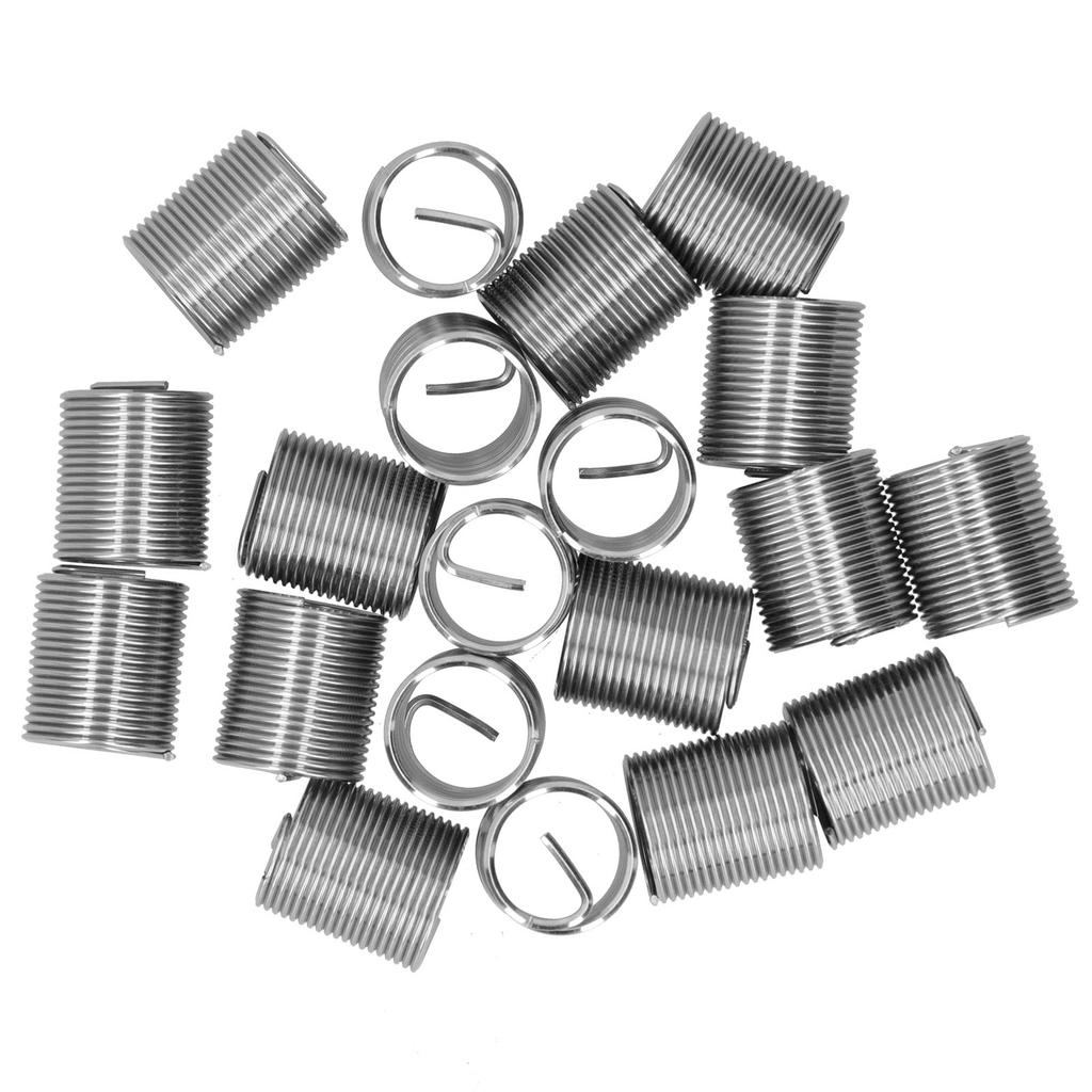 20Pcs Thread Repair M14 X 1.25 Spiral Circle Insert Reducer Nut Threaded Expand Socket Set2D