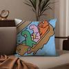 Dinosaur j-JOGUMAN Pillow Case Anti-dustmite Pillowcase Invisible zipper silky short plush Sofa cushion cover