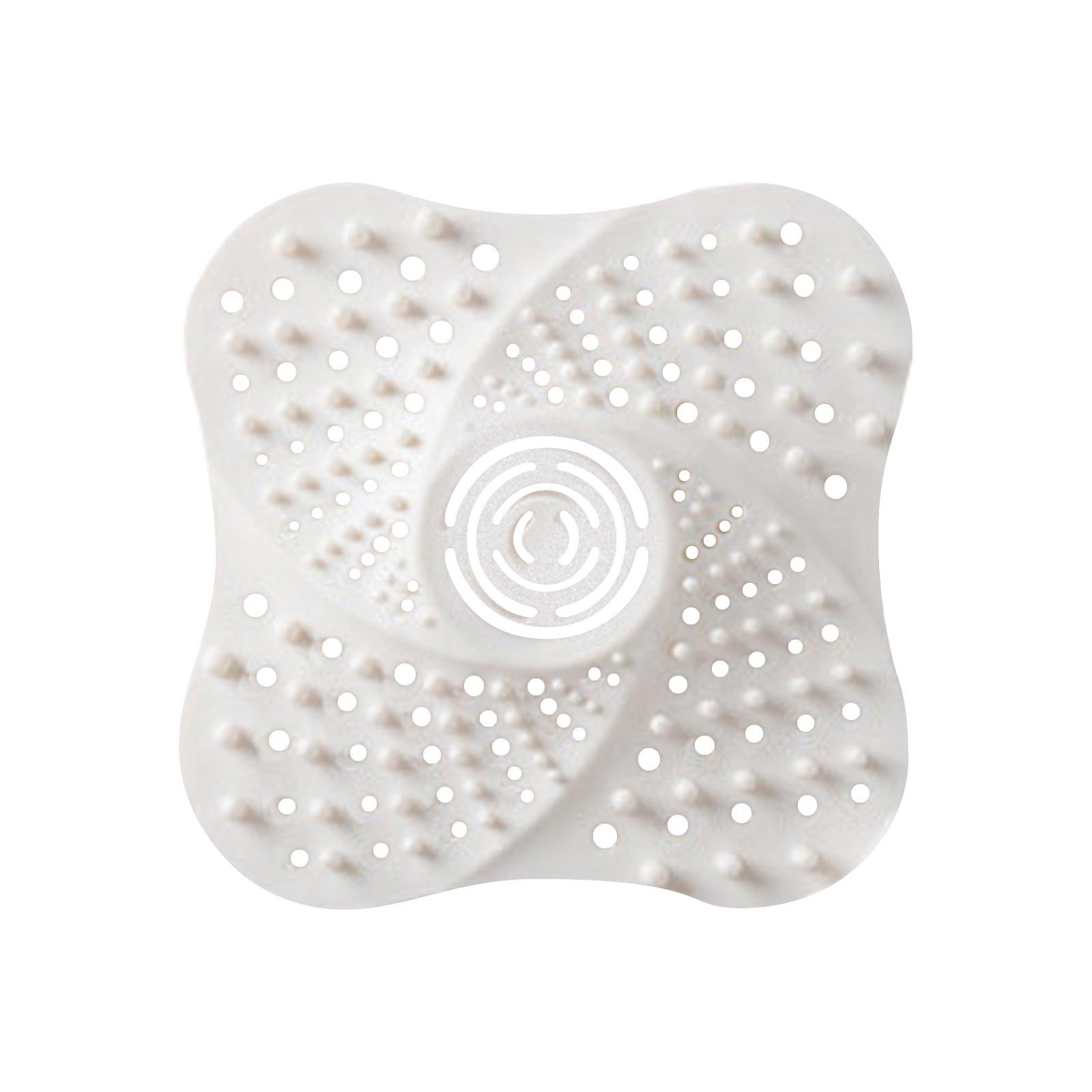 

Вулкан для ванной комнаты, противозасоряющийся слив в полу, крышка, фильтр для раковины в ванной комнате, фильтр для волос, канализация, фильтр для волос One Size белый