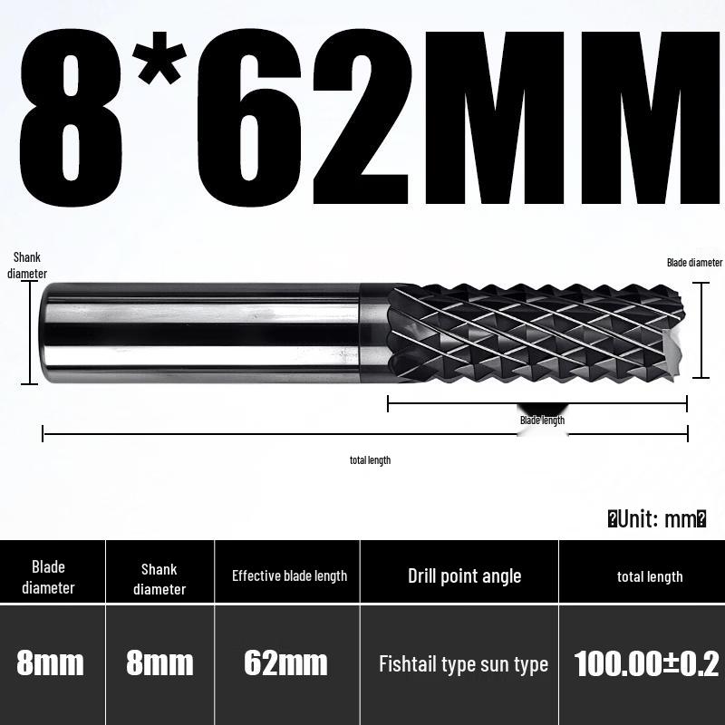 

Aokewen Tungsten Steel Corn End Mill