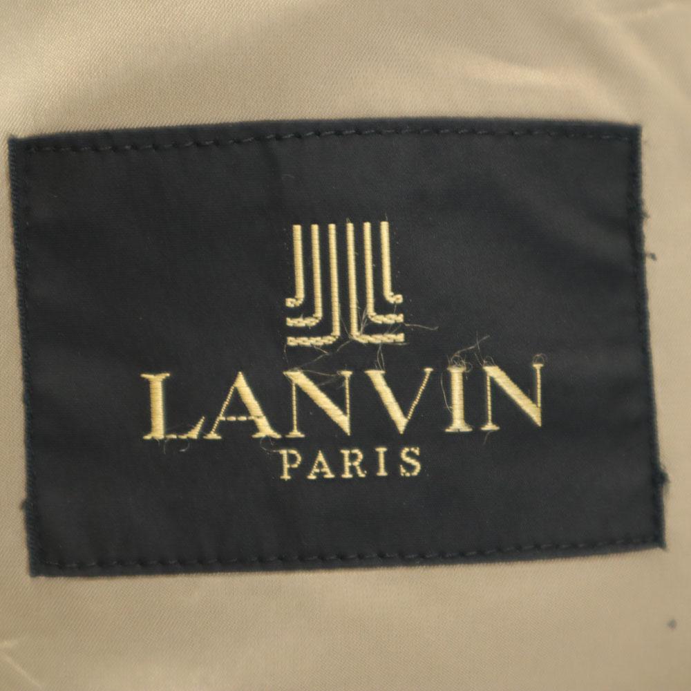 Lanvin 70s 80s Vintage Wool Blend Check Pattern Tailored Jacket R50-46 Men's Used