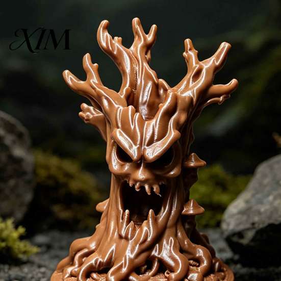 Gothic Tree Monsters Ornaments 3D Printed Spirit Figurine, Ferocious Ornament for Artistic Desktop Decoration Halloween Miniature Landscaping, Fantasy