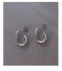 18K Gold-Plated Titanium Steel C-Shaped Slimming Earrings