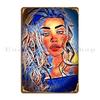 Girl Pop Art Metal Plaque Poster Funny Character Create Funny Kitchen Tin Sign Poster