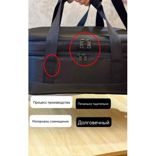 Portable Three-Layer Makeup Organizer Bag, Multi-functional Hand Carry for Professional Artists