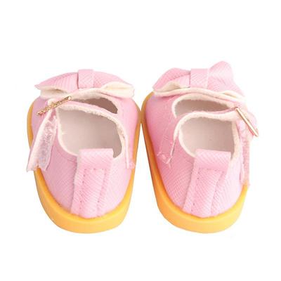 5Cm Pu Leather Bow Doil Shoes Boots For 14 Inch American& Exo Doll 1/6 Doll