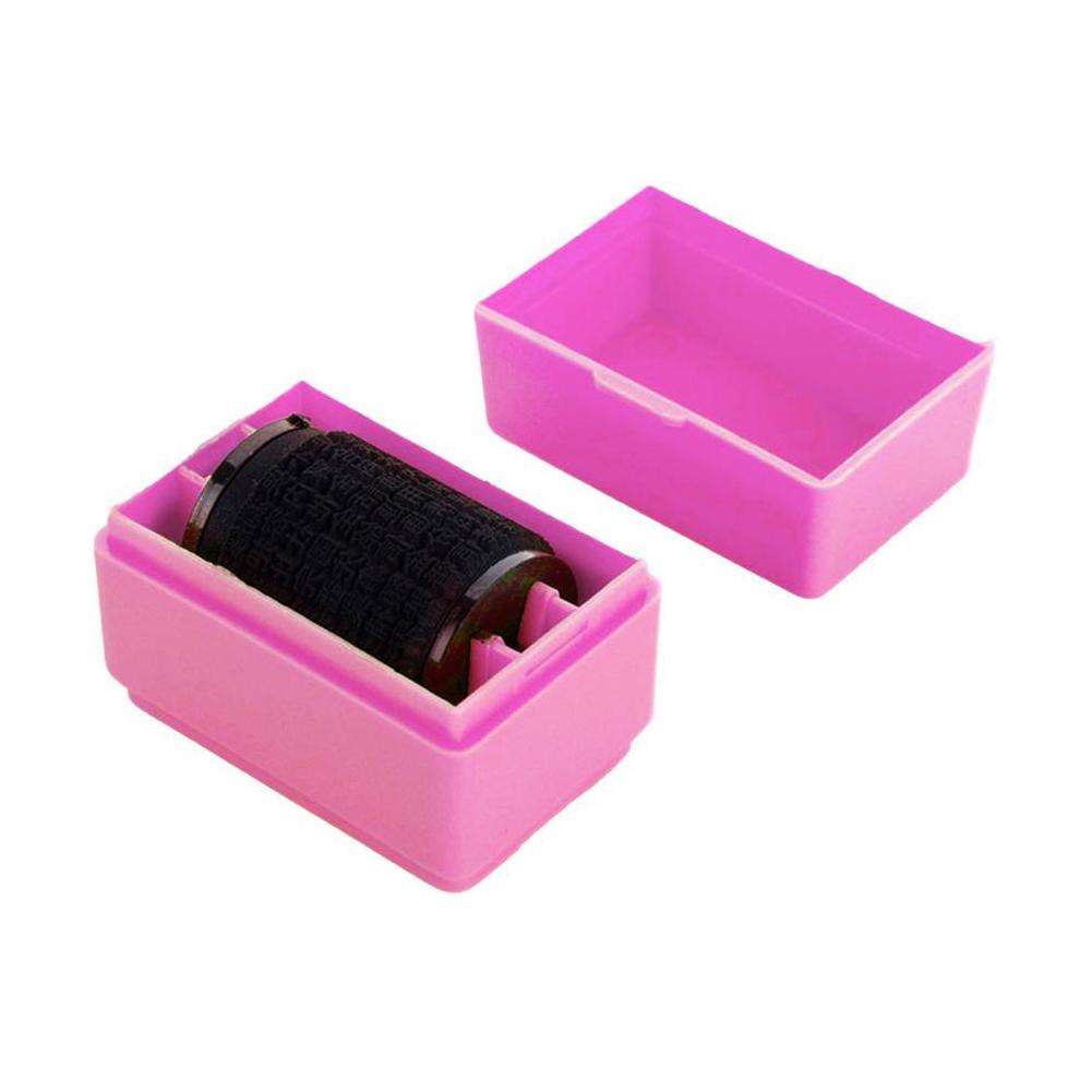 

Роликовый конфиденциальный штамп с данными упаковки Самокрасочный штамп для конфиденциальности (розовый) H1