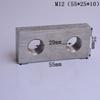 304 Stainless Steel Multi-hole Rectangular Nut for Aluminum Profiles, Square Double Hole, Available In Sizes M4, M5, M6