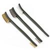 3PCS Dual Head Wire Brush Set Steel Metal Brass Nylon Car Cleaning Polishing Rust Brush Metal Cleaning Brush Tool Window Cleaner