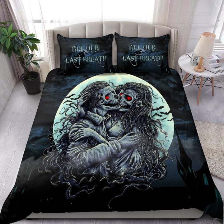 Skull Printed Bedding Set Duvet Cover Soft Comforter Cover Sets Gift
