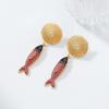 Pinkdudu Summer BOHO Ocean Shell Fish Zinc Alloy Earrings Trendy Drop Earrings Women Jewelry PD2250