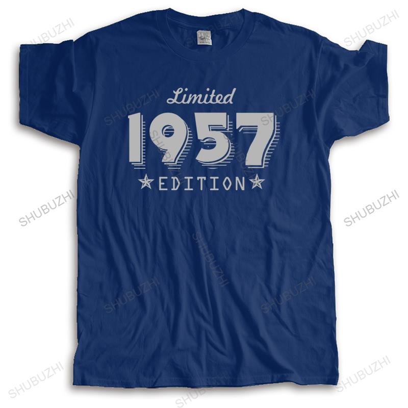 Mens Fashion Cotton T-shirt Men Brand Teeshirt 1957 Limited Edition Funny Tee-shirt Male Summer Tops Brand Clothing