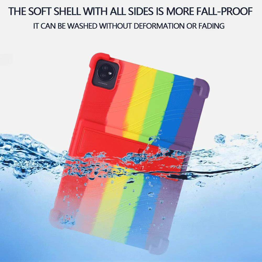 4 Thicken Cornors Silicon Cover with Kickstand For Blackview Tab 30 70 8 7 WiFi Case 10.1" Tablet PC Shockproof Protector Funda