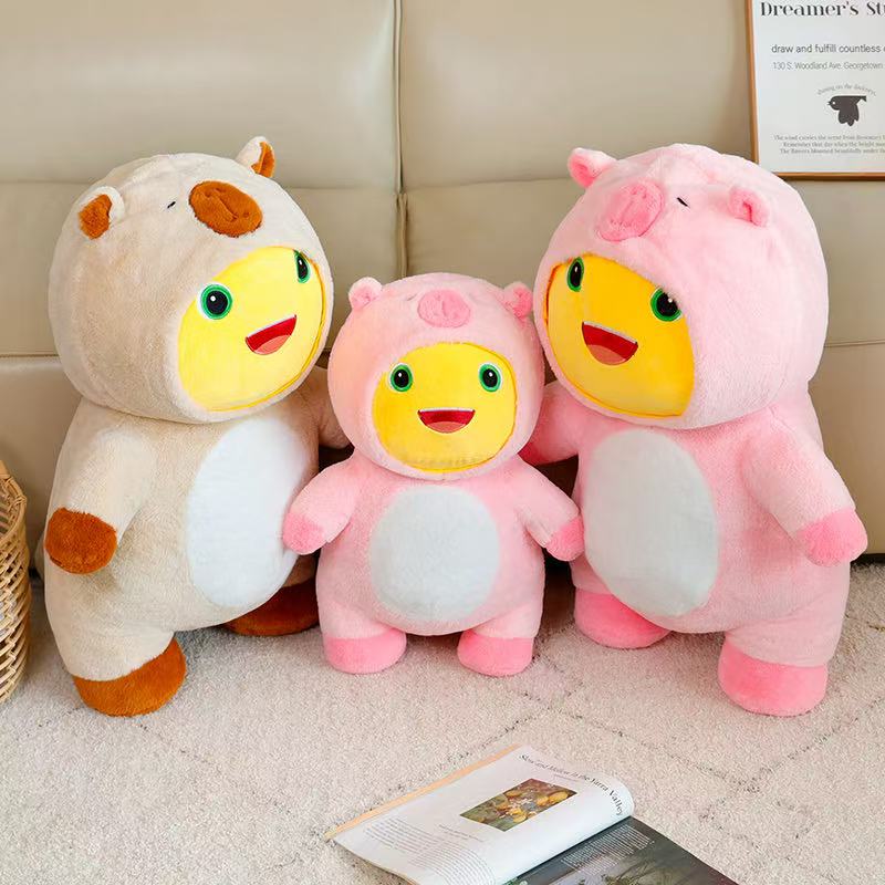 38/50cm New Simulation Chubby Milk Dragon Doll Stuffed Plush Toy Cartoon Anime Cute Pillow Children's Birthday Gift Fun Doll