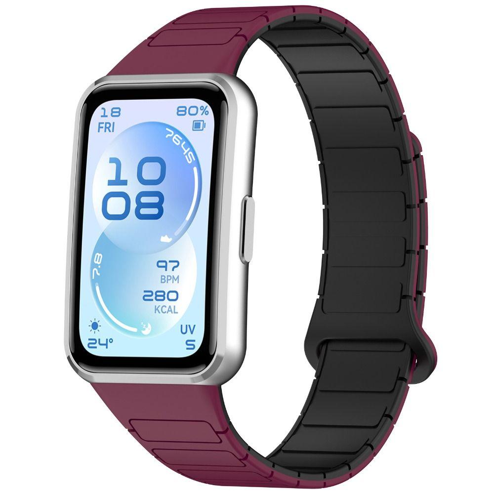 Magnetic Silicone Strap Colorful Comfortable Watchband Replacement Bracelet for Huawei Band 11/11 Pro Smart Watch Accessories