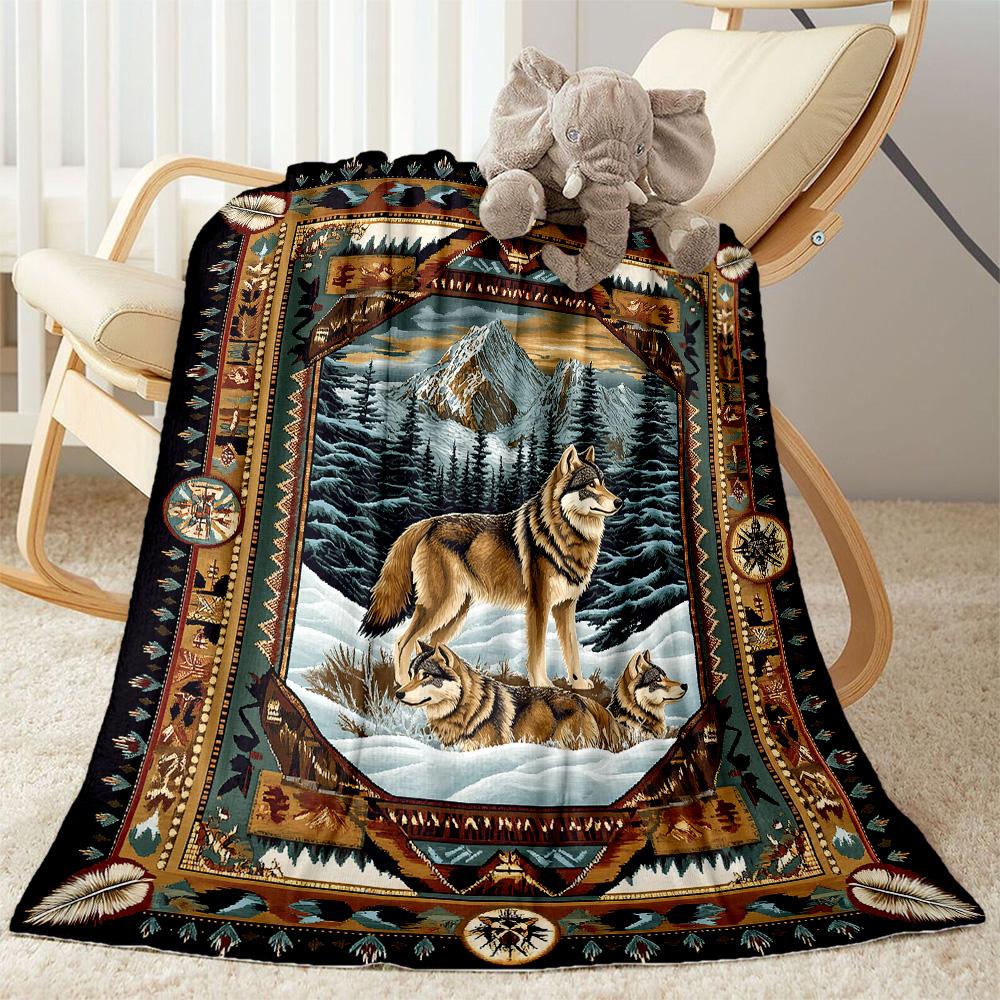 Deer In The Forest flannel,Lightweight,Flannel Blanket,Comfortable Blanket, Sofa Blanket, gift blankets,Holiday gift blanket Blankets