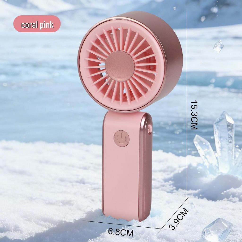 Portable USB Rechargeable Handheld Desk Fan & Phone Holder