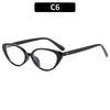 Women's Trendy Cat-Eye Retro Glasses: Minimalist, Anti-Blue Light, UV Protection, Small Frame