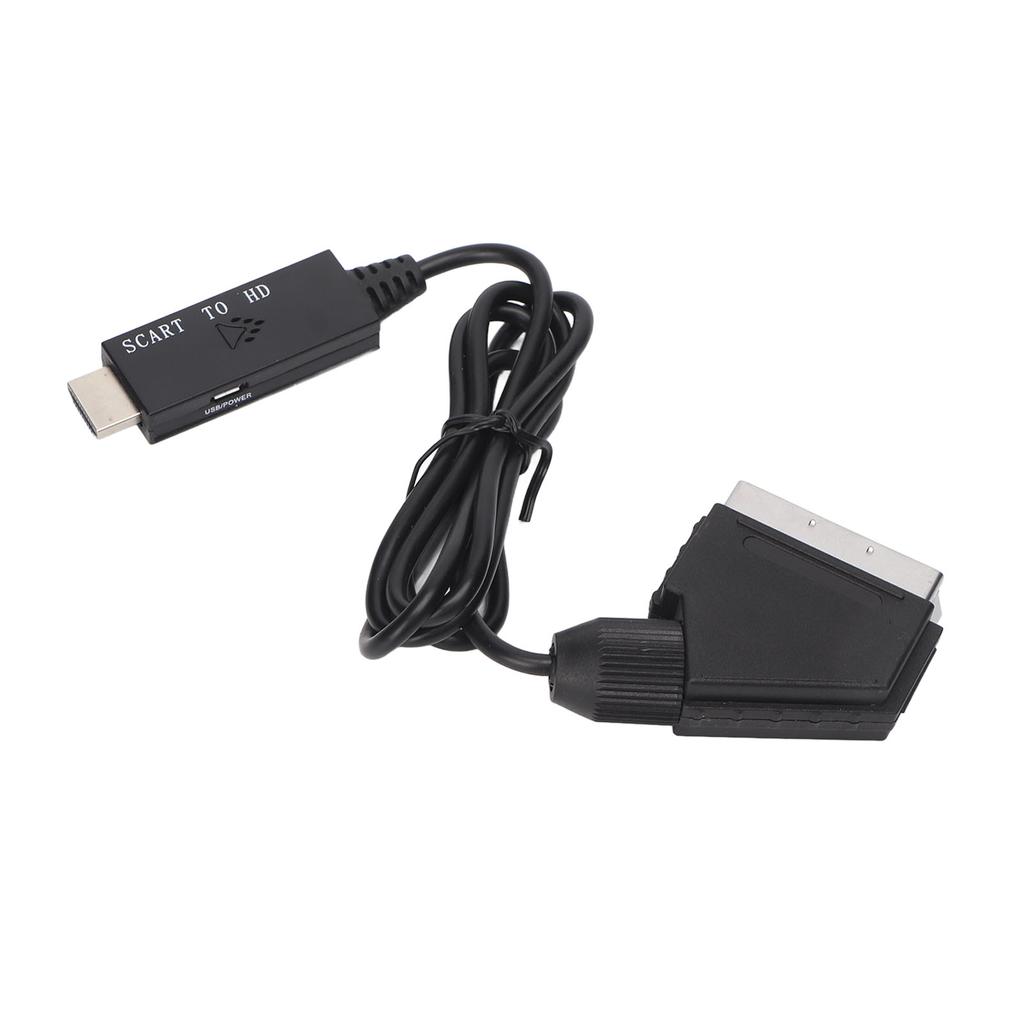 SCART to HD Multimedia Interface Adapter 720P 1080P Switchable Full HD Video Converter for Xbox DVD Set Top Box