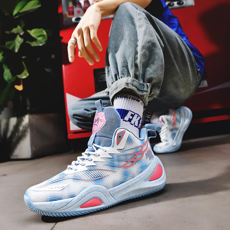 Cross-Border New Basketball & Running Shoes for Youth - Ideal for Primary Students and Men On Cement Courts
