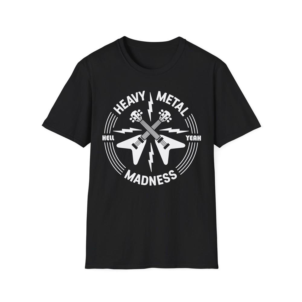 

Heavy Metal Madness T-Shirt, Metal Music Logo, Metal Fan Tee, Metalhead Top L