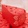 WTEMPO Party Gift Triangular Boxes DIY Foldable Hollowed-out Paper Boxes Wedding Party Decor Favor Treat Boxes for Birthday Halloween Christmas