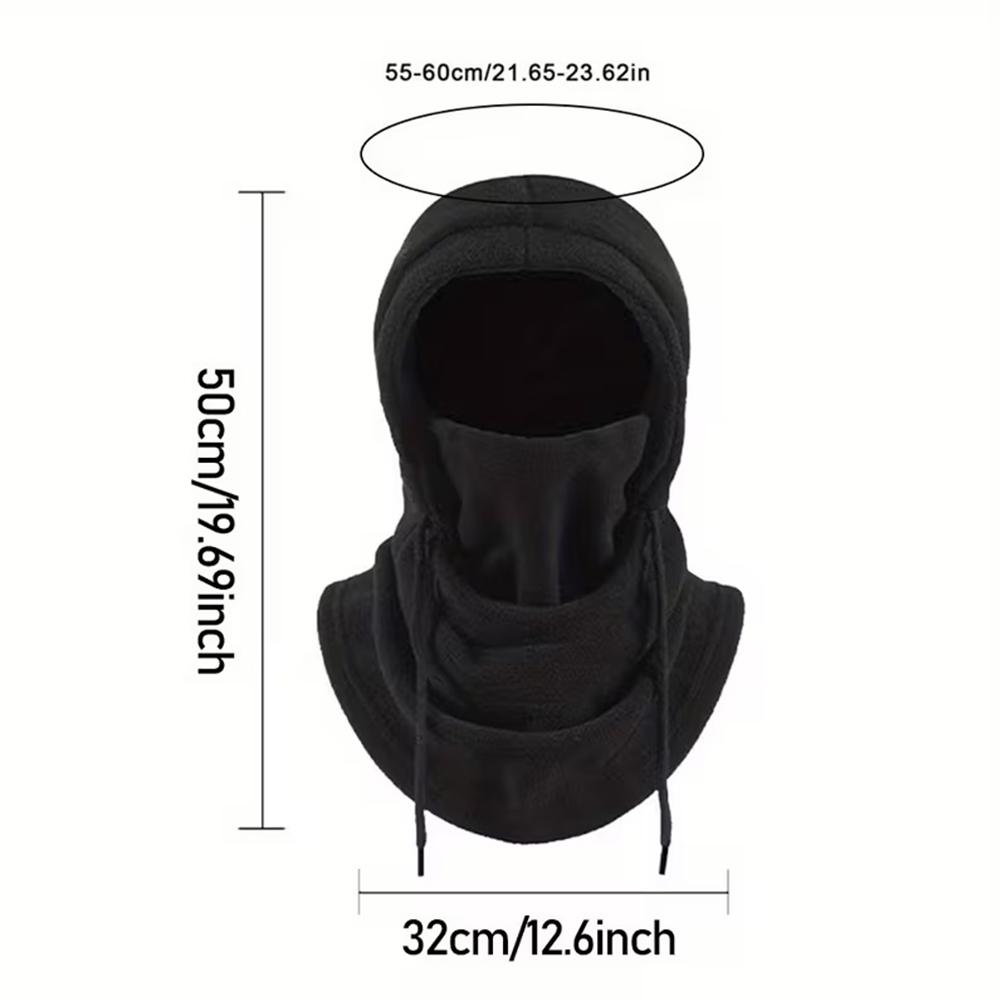 2Pcs Balaclava Windproof Winter Face Mask Warm Fleece Ski Mask for Men and Women Cold Weather Motorcycle Bike Cycling Neck Warmer