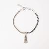 HR 132B_Tassel Half & Half Chain Bracelet