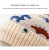 Kids' Wool Dinosaur Winter Hat & Scarf Set with Ear Protection - Plush, Warm Knit for Boys & Girls