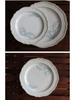 French Retro Lily of the Valley Tableware Set: Ceramic Dinner Plates, Rice Bowls, Steamed Fish Plates, and Household Dish Set.