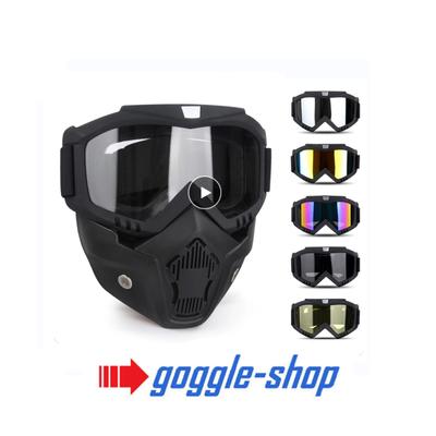 Dustproof Motocross Glasses Adjustable Motorcycle Goggles Breathable Full Face Protectie Motorbike Dirt Bike Off-road Mask