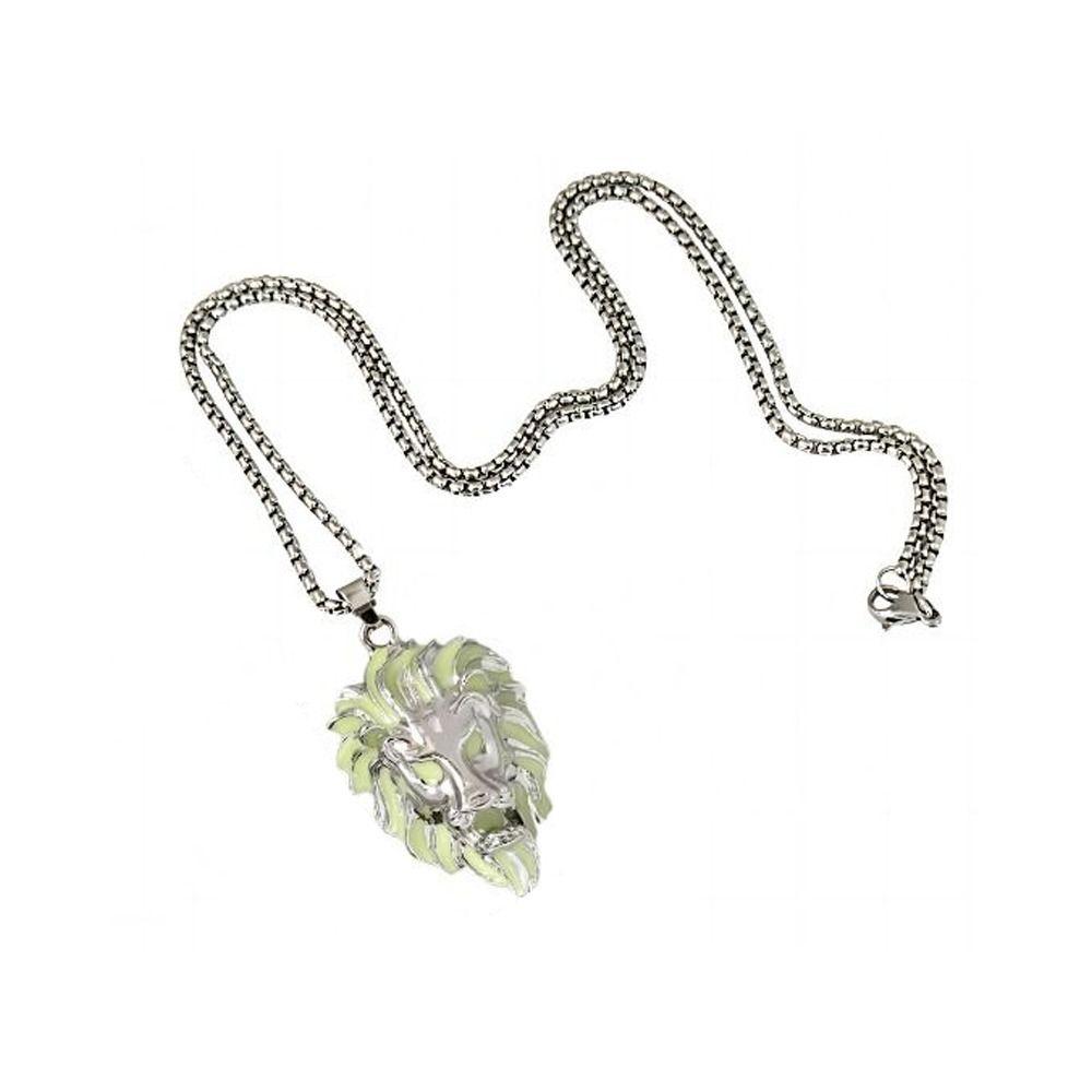Zinc Zinc Alloy Halloween Necklace Animal Hip Hop Neck Chains Noctilucent Luminous Pendant Necklace  Party