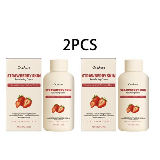 OceAura Strawberry Body Cream Strawberry Fragrance Moisturizes Dry Skin, Softens Roughness, Moisturizes and moisturizes Body Skin Cream 118g