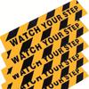 PVC Yellow and Black WATCH YOU STEP Stair Anti Slip Strip Anti Slip Sticker