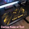 Pittsburgh Steelers Customized Name Text Mouse Pad, Large Desk Mouse Mat Personalized Home Office Present