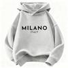New Autumn/Winter Fashion Milanese Letter Print Children's Hoodie, Boys' and Girls' Christmas Gift, Casual Hip Hoodie Style