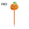 Smooth Writing Pen Halloween Pumpkin Gel Ink Pen, 0.7mm Rollerball with Plush Pumpkin, Novelty Black for Party Favors, Gift Supplies Marker