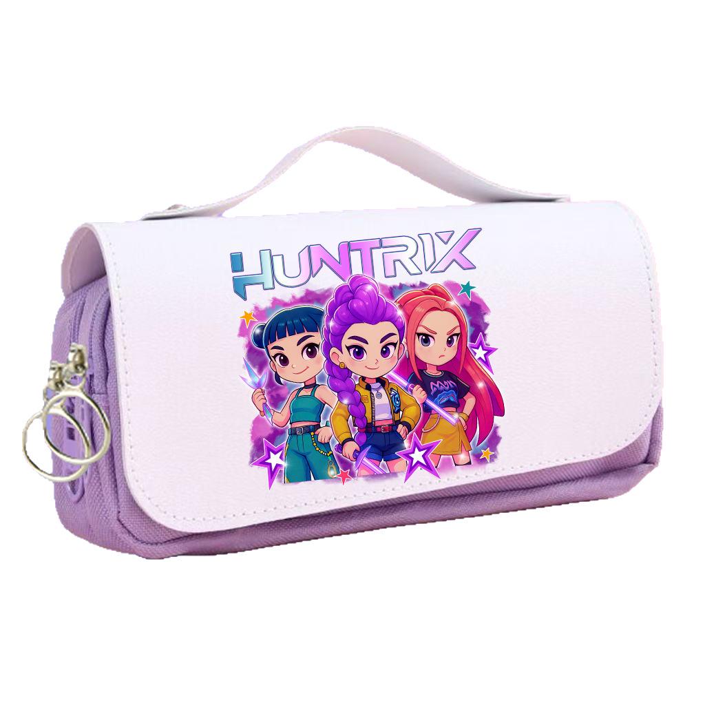 KPOP Anime Demon Hunter Girl Group Pencil Case - Large Capacity Student Stationery Box