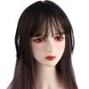 3D Neat Invisible Hairpiece Headwear Topper Fringe Front Wigs Fake Hair Bangs Wig Air Bangs