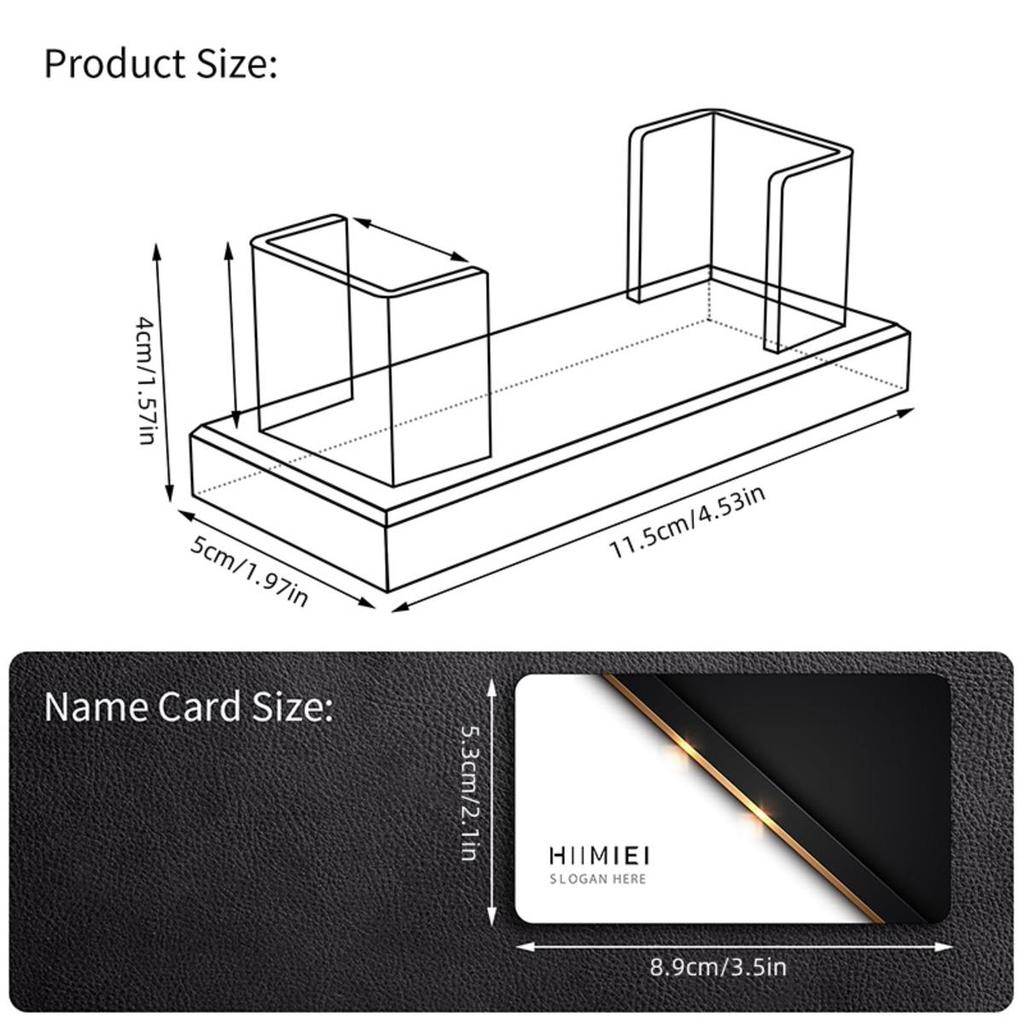 Transparent Lightsaber Display Stand Desktop Acrylic Decorative Rectangular Holder Business Card Storage Rack