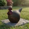 Male Chicken Statue Realistic Design Resin Ornament WeatherResistant Figurine