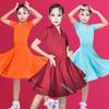 Costume da Allenamento per Danza Latina da Ragazza Costume da Esibizione per Bambini Regolamenti di Gara Vestito da Danza Latina
