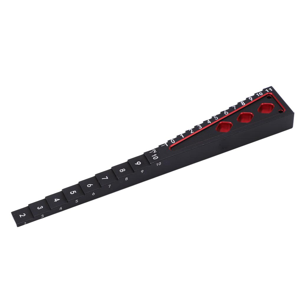 Ride Height Gauge Accurate Measurement Aluminum Alloy RC Height Measuring Ruler for 1Celsius8 1Celsius10 RC Car Chassis