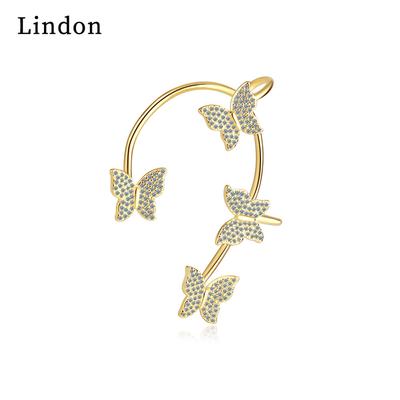 Lindon Klassische Kupferlegierung-Zirkon-Ohrringe, Tropfen-Ohrringe für Frauen, Hochzeit, Party, Geschenke