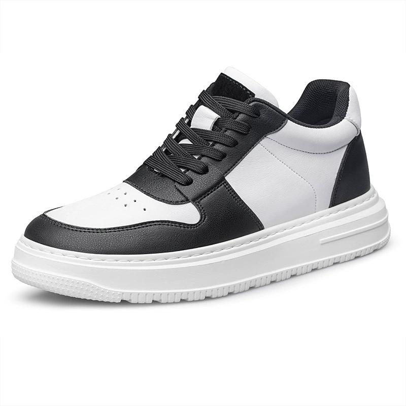 Height Increase Invisible 4 6 8cm Sports Sneakers Elevate Taller Lift Leather White Sneakers Casual Mens Elevator Shoes
